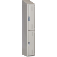 Casiers robustes Concorde, 2 niveaux, 12" x 18" x 78", Acier, Gris, Soud&eacute; (assembl&eacute;) Distribution Industrielle GC