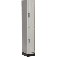 Casiers robustes Concorde, 2 niveaux, 12" x 18" x 76", Acier, Gris, Soud&eacute; (assembl&eacute;) Distribution Industrielle GC