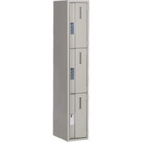 Casiers robustes Concorde, 3 niveaux, 12" x 18" x 72", Acier, Gris, Soud&eacute; (assembl&eacute;) Distribution Industrielle GC
