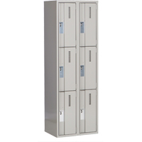 Casiers robustes Concorde, 3 niveaux, Bloc de 2, 24" x 18" x 72", Acier, Gris, Soud&eacute; (assembl&eacute;) Distribution Industrielle GC