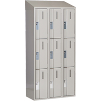 Casiers robustes Concorde, 3 niveaux, Bloc de 3, 36" x 18" x 78", Acier, Gris, Soud&eacute; (assembl&eacute;) Distribution Industrielle GC