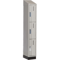 Casiers robustes Concorde, 3 niveaux, 12" x 18" x 82", Acier, Gris, Soud&eacute; (assembl&eacute;) Distribution Industrielle GC