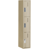 Casiers robustes Concorde, 3 niveaux, 12" x 18" x 72", Acier, Beige, Soud&eacute; (assembl&eacute;) Distribution Industrielle GC