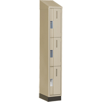 Casiers robustes Concorde, 3 niveaux, 12" x 18" x 82", Acier, Beige, Soud&eacute; (assembl&eacute;) Distribution Industrielle GC
