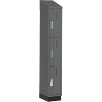 Casiers robustes Concorde, 3 niveaux, 12" x 18" x 82", Acier, Charbon, Soud&eacute; (assembl&eacute;) Distribution Industrielle GC