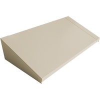 Dessus inclin&eacute; pour casiers robustes enti&egrave;rement soud&eacute; Concorde, Bloc de 3, 18" p x 36" la x 6" ha, Beige, Acier Distribution Industrielle GC