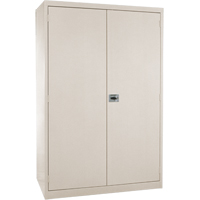Armoires de rangement Hi-Boy profondes, Acier, 4 Tablettes, 72" h x 36" la x 24" P, Beige Distribution Industrielle GC