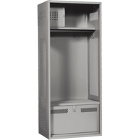 Casier pour &eacute;quipement, Acier, 24" la x 24" p x 72" h, Gris Distribution Industrielle GC