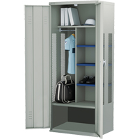 Casier pour &eacute;quipement, Acier, 36" la x 24" p x 72" h, Gris Distribution Industrielle GC