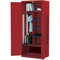 Casier de luxe pour &eacute;quipement, Acier, 36" la x 24" p x 72" h, Rouge Distribution Industrielle GC