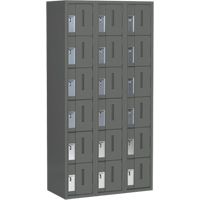 Casiers robustes Concorde, 6 niveaux, Bloc de 3, 36" x 18" x 72", Acier, Charbon, Soud&eacute; (assembl&eacute;) Distribution Industrielle GC