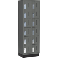 Casiers robustes Concorde, 6 niveaux, Bloc de 2, 24" x 18" x 76", Acier, Charbon, Soud&eacute; (assembl&eacute;) Distribution Industrielle GC