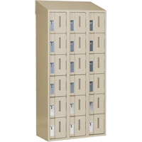 Casiers robustes Concorde, 6 niveaux, Bloc de 3, 36" x 18" x 78", Acier, Beige, Soud&eacute; (assembl&eacute;) Distribution Industrielle GC