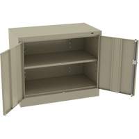 Armoire standard &agrave; hauteur de bureau, Acier, 30" h x 36" la x 18" P, Beige Distribution Industrielle GC
