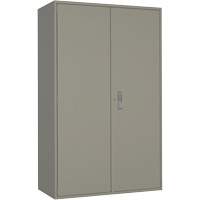 Armoire de rangement Hi-Boy tr&egrave;s large, Acier, 4 Tablettes, 72" h x 48" la x 24" P, Gris Distribution Industrielle GC