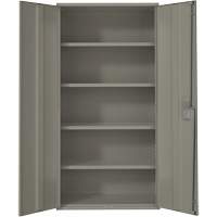 Armoire de rangement Hi-Boy, Acier, 4 Tablettes, 72" h x 36" la x 18" P, Gris Distribution Industrielle GC