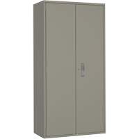 Armoire garde-robe, Acier, 36" la x 18" p x 72" h, Gris Distribution Industrielle GC