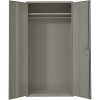 Armoire garde-robe, Acier, 36" la x 18" p x 72" h, Gris Distribution Industrielle GC