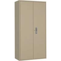 Armoire de rangements combin&eacute;s, Acier, 6 Tablettes, 72" h x 36" la x 18" P, Beige Distribution Industrielle GC