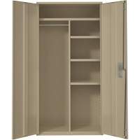 Armoire de rangements combin&eacute;s, Acier, 6 Tablettes, 72" h x 36" la x 18" P, Beige Distribution Industrielle GC