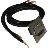Panneau de douille polaris&eacute;e en acier inoxydable &agrave; brancher, 4 AWG, C&acirc;ble 5' Distribution Industrielle GC