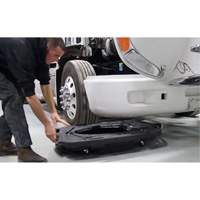 Bac de vidange d'huile pour camion &agrave; profil bas avec couvercle Distribution Industrielle GC