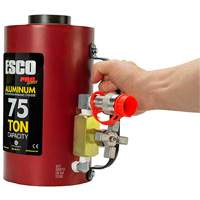 Cylindre hydraulique robuste, Course de 6", Capacit&eacute; de 75 tonnes, 10 000 PSI Distribution Industrielle GC