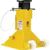 EZ-Wheel Jack Stand, Locking Pin, 22 Tons Capacity, 13-1/2" - 20" H Distribution Industrielle GC