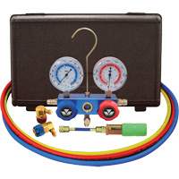 Automotive R134A 2-Way Manifold Gauge Set with Mini Dye Injector Distribution Industrielle GC