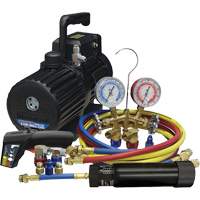 Ensemble combin&eacute; d&eacute;vacuation et de chargement pour R134a/R1234yf? Distribution Industrielle GC