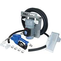 Pompe de transfert de fluide d'&eacute;chappement diesel (DEF) 115 V CA avec support pour cuve GRV et pistolet Distribution Industrielle GC