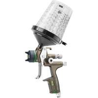 Pistolet de peinture de premi&egrave;re qualit&eacute; pour peinture automobile avec psi num&eacute;rique X5500 HVLP 1,2 I RPS D, Entr&eacute;e d'air 1/4" NPT, 15,19 pi³/min, Capacit&eacute; 0,6 L/0,9 L, 0,17 psi Distribution Industrielle GC