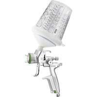 Pistolet de peinture de premi&egrave;re qualit&eacute; 4400?B HVLP?1,0 SR avec godet RPS 0,3?L, pour les retouches de finitions automobiles, Entr&eacute;e d'air 1/4" NPT, 4,24 pi³/min, Capacit&eacute; 0,3 L, 0,14 psi Distribution Industrielle GC