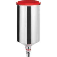 Gobelet r&eacute;utilisable en aluminium 1,0?L avec raccord QCC, sans filetage fin Distribution Industrielle GC