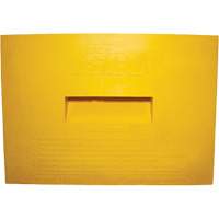 Cale de roue, Polyur&eacute;thane, Jaune, 15-1/4" la x 12-1/8'' p x 10-3/4" h Distribution Industrielle GC
