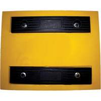 Cale de roue, Polyur&eacute;thane, Jaune, 15-1/4" la x 12-1/8'' p x 10-3/4" h Distribution Industrielle GC