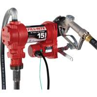Pompe de transfert de carburant 12 V CC avec pistolet Distribution Industrielle GC