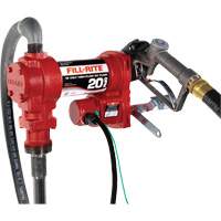 Pompe de transfert de carburant 12 V CC avec pistolet Distribution Industrielle GC