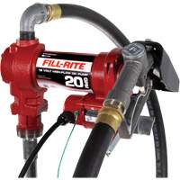 Pompe de transfert de carburant 12 V CC avec pistolet Distribution Industrielle GC
