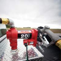 Pompe de transfert de carburant 12 V CC avec pistolet Distribution Industrielle GC