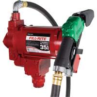Pompe de transfert de carburant 115/230 V c. a. avec pistolet Distribution Industrielle GC