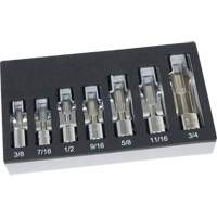 Jeu de douilles pour &eacute;crous &eacute;vas&eacute;s SAE avec plateau en mousse, 7 Morceaux, Prise de 3/8" Distribution Industrielle GC