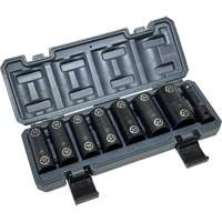Jeu de douilles doubles hexagonales et h&eacute;licoidales avec coffret, 8 Morceaux, Prise de 1/2" Distribution Industrielle GC