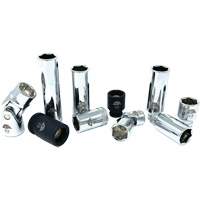 Chrome Finish Socket Set with Rail, 10 Pieces, 1/4"/3/8" Drive Size Distribution Industrielle GC