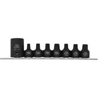 Jeu de douilles/embouts de boulon de caisse de camionnettes, 8 Morceaux, Prise de 1/2"/3/8" Distribution Industrielle GC