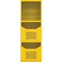 Armoire pour le contr&ocirc;le des d&eacute;versements, 1 Tablettes, 72" h x 24" la x 24" p, Acier, Jaune Distribution Industrielle GC
