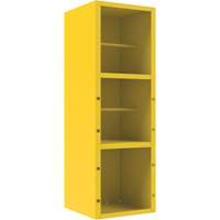 Armoire pour le contr&ocirc;le des d&eacute;versements, 1 Tablettes, 72" h x 24" la x 24" p, Acier, Jaune Distribution Industrielle GC