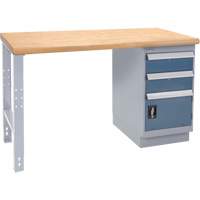 &eacute;tabli industriel, Porte a/combinaison de tiroirs, Cap 1000 lb, 36" la x 72" p, 34" h Distribution Industrielle GC