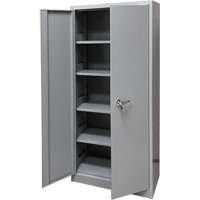 Storage Cabinet, Steel, 4 Shelves, 66" H x 30" W x 15" D, Grey Distribution Industrielle GC