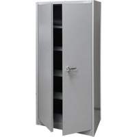 Storage Cabinet, Steel, 4 Shelves, 66" H x 30" W x 15" D, Grey Distribution Industrielle GC